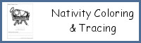 Nativity Color & Trace Printable