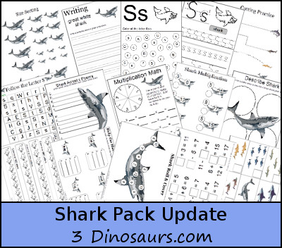 Free Shark Pack Update - 3Dinosaurs.com