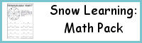 Snow Learning Pack: Math Activities