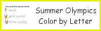 Summer Olympics Color by Letter