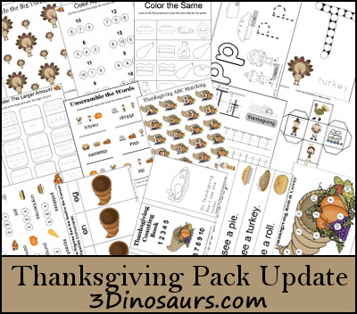 Thanksgiving Printables Update