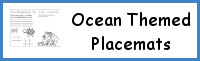 Ocean Themed Placemat Printables