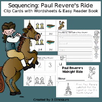 Sequencing: Paul Revere's Ride Printable