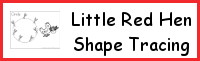 Little Red Hen Shape Tracing