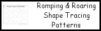 Romping & Roaring Shape Tracing Patterns