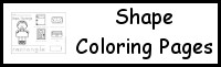 Shape Coloring Page Worksheet