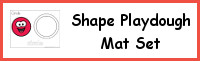 Shape Playdough Mat Set