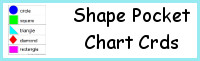 Shape Pocket Chart Cards