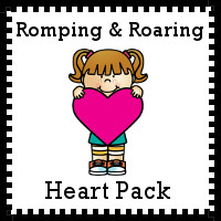 Free Romping & Roaring Heart Pack - 10 pages of activities - 3Dinosaurs.com