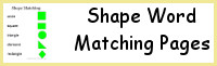 Shape Word Matching Pages