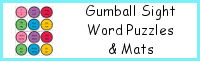 Gumball Sight Word Puzzles & Mats