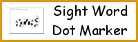 Sight Word Dot Marker