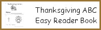 Thanksgiving ABC Easy Reader Book