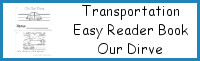 Transportation Easy Reader Book: On Our Drive