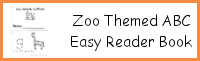 Zoo Themed ABC Easy Reader Book