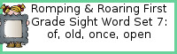 Romping & Roaring First Grade Set 7: Of, Old, Once, Open Packs