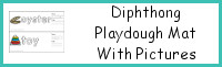 Diphthong Playdough Mats with Pictures