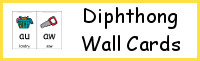 Diphthong Wall Cards