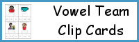 Vowel Team Clip Cards