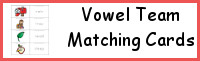 Vowel Team Matching Cards