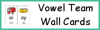 Vowel Team Wall Cards