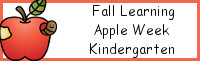 Fall Learning: Kindergarten Apple Week