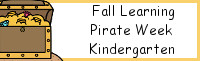 Fall Learning: Kindergarten Pirate Week