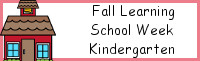 Fall Learning: Kindergarten School Week