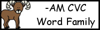 CVC Word Family Printables: -AM