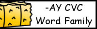 CVC Word Family Printables: -AY