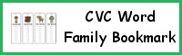 CVC Word Family Bookmark