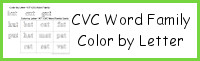 CVC Word Family Color by Letter