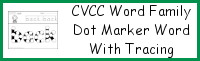 CVCC Word Family Dot Marker Words With Tracing Printable