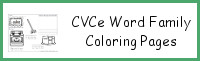 CVCe Word Family Coloring Pages