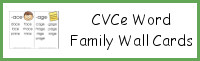 CVCe Word Family Wall Cards