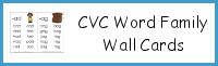 CVC Word Family Wall Cards