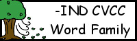 CVCC Word Family Printables: -IND