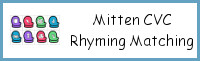 Mittens Rhyming Matching CVC Words