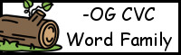 CVC Word Family Printables: -OG