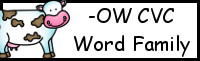 CVC Word Family Printables: -OW