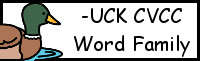 CVCC Word Family Printables: -UCK