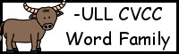 CVCC Word Family Printables: -ULL