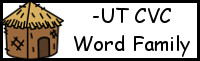 CVC Word Family Printables: -UT