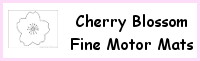 Cherry Blossom Fine Motor Mats