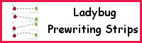 Ladybug Prewriting Strips