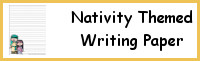 Nativity Themed Writing Paper