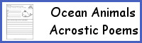 Ocean Animals Acrostic Poems