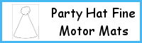 Party Hat Fine Motor Mat