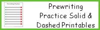 Prewriting Practice Solid and Dashed Printables