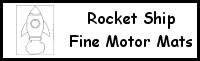 Rocket Ship Fine Motor Mat